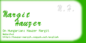 margit hauzer business card